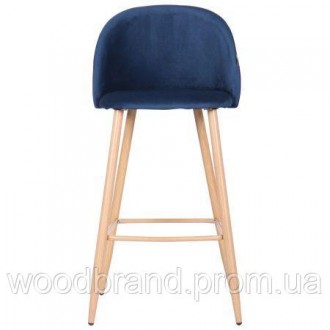 Барный стул Bellini бук/blue. . фото 4