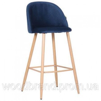 Барный стул Bellini бук/blue. . фото 3