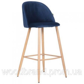 Барный стул Bellini бук/blue. . фото 2