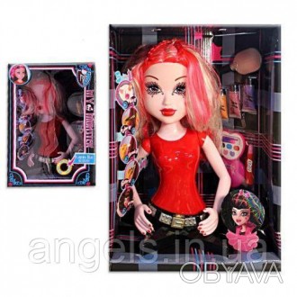 Красивая кукла-манекен из серии "Monster High". У куклы красивые цветные волосы,. . фото 1