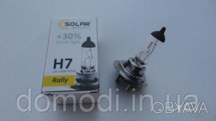 Лампа Н7 12v 100wt Starlight + 30% (коробка) "SOLAR". . фото 1