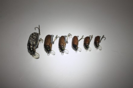 Майский жук крэнк плавающий, медленно тонущий и тонущий. вес 1,5 г.- 6 г. в зави. . фото 8