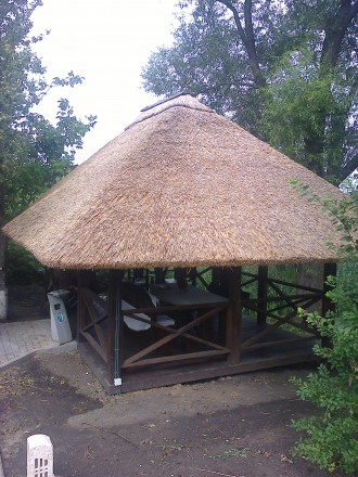 Крыша из камыша. Миргород. фото 1 Крыша из камыша. Миргород. фото 1