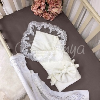 Конверт Elegance резинка с бантом молочный ТМ «Маленькая Соня». Киев. фото 1 Конверт Elegance резинка с бантом молочный ТМ «Маленькая Соня». Киев. фото 1