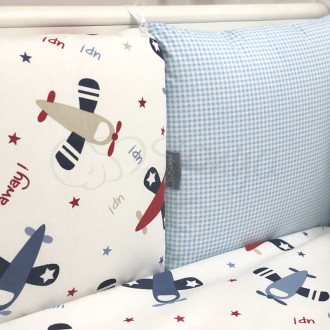 Комплект детского постельного белья в стандартную кроватку Baby Design Аэроплан . . фото 7