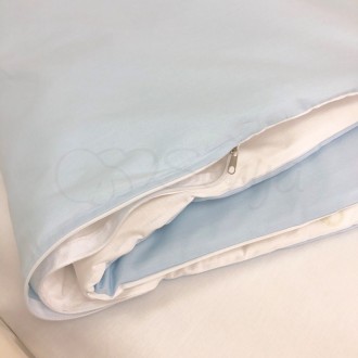 Комплект сменного постельного белья в кроватку Универсальный голубой ТМ «Маленьк. . фото 6