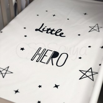 Простынь детская с печатью Little Hero ТМ «Маленькая Соня»
 Размер 120*60 см
 По. . фото 10
