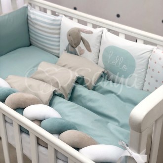 Комплект постельного белья в стандартную кроватку Art Design Ку-ку ТМ «Маленькая. . фото 5
