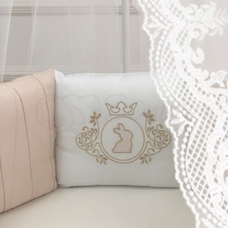 Комплект постельного белья в овальную кроватку Royal крем ТМ «Маленькая Соня»
 Р. . фото 8