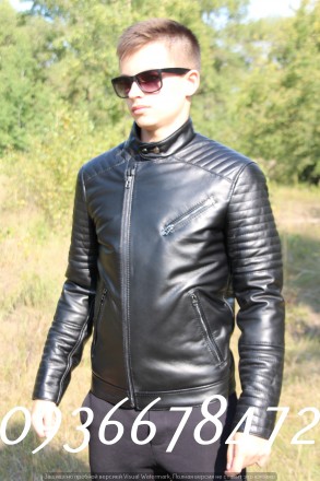 Чоловіча куртка з справжньої натуральної шкіри турецького виробництва по оптовим. . фото 2