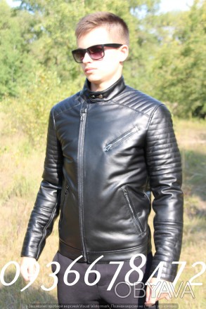 Чоловіча куртка з справжньої натуральної шкіри турецького виробництва по оптовим. . фото 1
