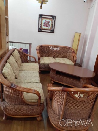 Продается мебель из ротанга в идеальном состоянии без дефектов дополнительные во. . фото 1