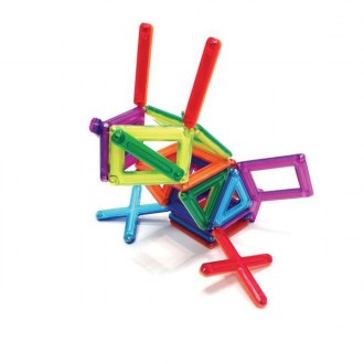 Магнитная игрушка-конструктор с легкой системой соединения элементов. Шесть уник. . фото 7