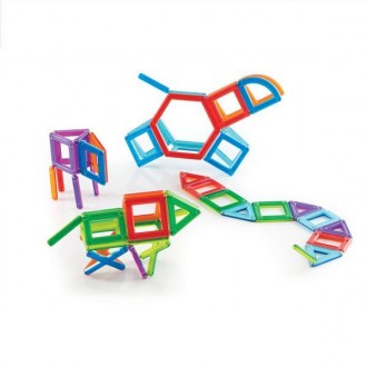 Магнитная игрушка-конструктор с легкой системой соединения элементов. Семь уника. . фото 7