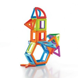 Магнитная игрушка-конструктор с легкой системой соединения элементов. Семь уника. . фото 6