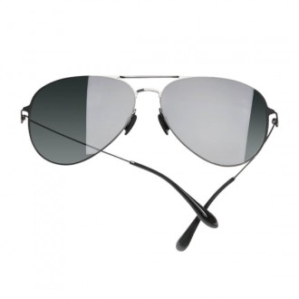 Солнцезащитные очки с зеркальными линзами Aviator в металлической оправе. Реплик. . фото 5