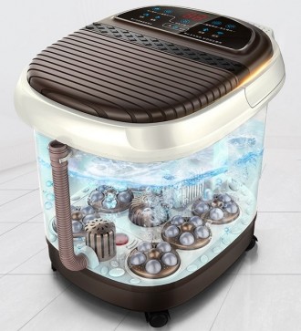 Гидромассажная педикюрная ванночка для ног Tiamo LD-802D с массажем и пузырьковы. . фото 2