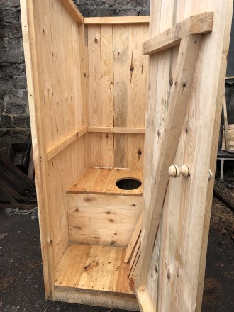 Туалет деревянный возможно с покраской/пропиткой возможно с доставкой Возможно и. . фото 4