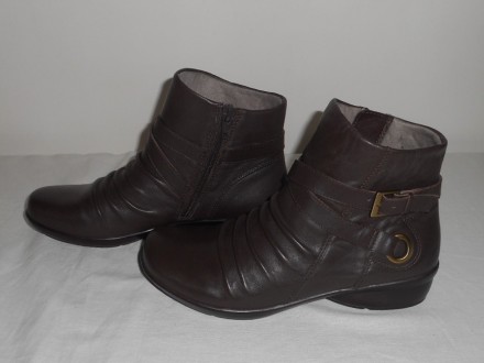Женские кожаные коричневые демисезонные ботинки naturalizer
размер eur-36 23см
. . фото 3