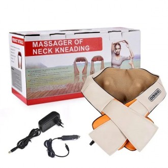 Роликовый массажер для шеи, плеч и спины Massager of Neck Kneading с прогревом
. . фото 7