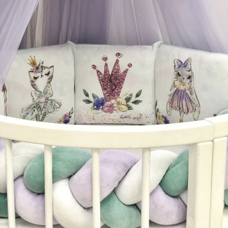 Комплект постельного белья в овальную кроватку Magic Cat ТМ «Маленькая Соня»
 Ра. . фото 7
