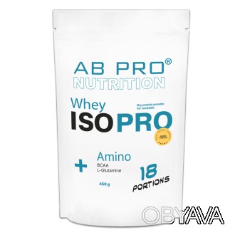 ISO PRO Whey + Amino - протеїн ізолят з амінокислотами: L-глютамин, L-лейцин, L-. . фото 1