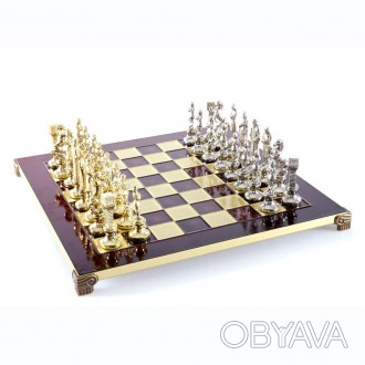 Товар на сайте >>>S9RED шахматы "Manopoulos", "Ренесанс", латунь, в деревянном ф. . фото 1