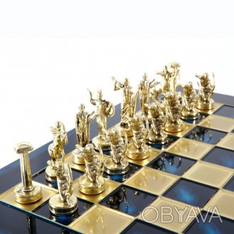 Товар на сайте >>>SK5BLU шахматы "Manopoulos","Геркулес" латунь, игровое поле на. . фото 1