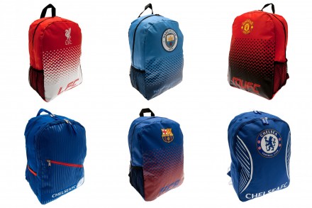 Вместительные оригинальные нейлоновые спортивные рюкзаки с символикой футбольных. . фото 2