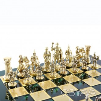 Товар на сайте >>>S11GRE шахматы "Manopoulos", "Греко-римские", латунь, в деревя. . фото 1