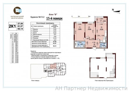 ЖК Варшавский плюс, первая очередь, дом 13.2 секция Б, 2-к квартира 65.14 м2, 15. Виноградарь. фото 3
