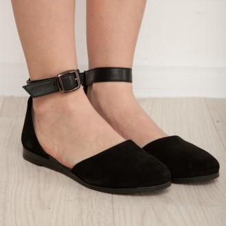 Женские туфли черные Valmont 2971 Туфли женские выполнены из натуральной замши. . . фото 7