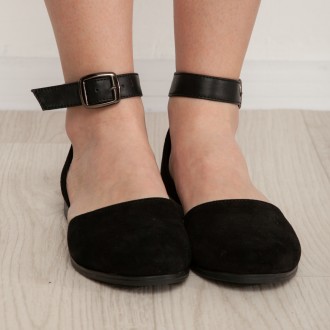 Женские туфли черные Valmont 2971 Туфли женские выполнены из натуральной замши. . . фото 8