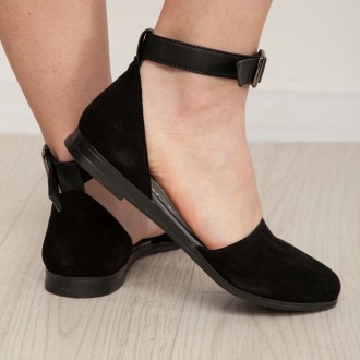 Женские туфли черные Valmont 2971 Туфли женские выполнены из натуральной замши. . . фото 11