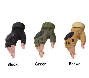 Тактичні рукавиці без пальців з кістками.
Розмір: M-L
Колір: Олива, чорний, пі. . фото 2