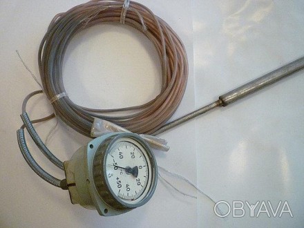 Термометри манометричні газові ТГП-100-М1 і ТГП-100ек-М1 застосовуються для вимі. . фото 1