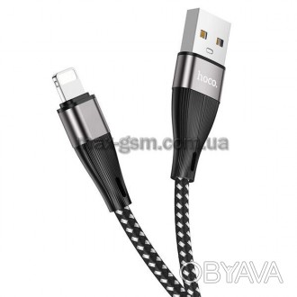 \USB-кабель для зарядки и передачи данных Lightning, 1 м, ток до 2,4 А.. . фото 1