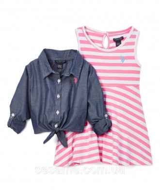 Детский сарафан и рубашка pink, US. POLO ASSN.
Ткань : трикотаж, коттон
Размеры:. . фото 6
