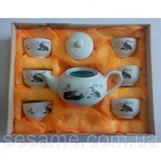 Набор для чайной церемонии керамика 7 предметов.Без столика.
Столик вы можете за. . фото 6