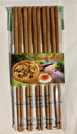Китайские палочки деревянные, 10 пар (Вьетнам). . фото 3
