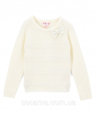 Детский теплый свитер молочный с бантиком для девочки, 0177
Замеры:
Размер: 14 (. . фото 2