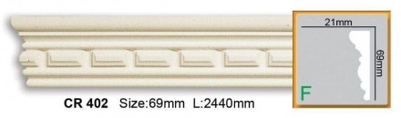 Молдинг полиуретановый с орнаментом Gaudi Decor CR 402. Харьков. фото 1