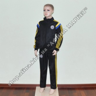 Купить спортивный костюм футбольный для мальчика Челси Black в Киеве. Купить фут. . фото 4