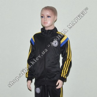 Купить спортивный костюм футбольный для мальчика Челси Black в Киеве. Купить фут. . фото 5