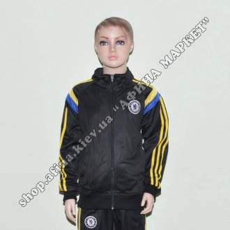 Купить спортивный костюм футбольный для мальчика Челси Black в Киеве. Купить фут. . фото 3