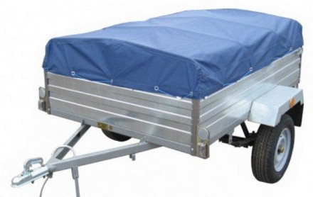 Тент на легковой прицеп Ось 1,71 х 1,24 ПВХ Еврофура. Барышевка. фото 1