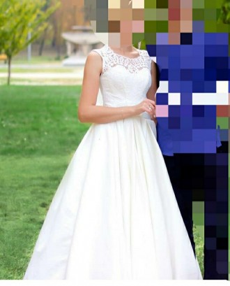 Продам свадебное платье, смотрится очень красиво и нежно, цвет айвори,на рост 17. . фото 2