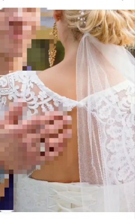 Продам свадебное платье, смотрится очень красиво и нежно, цвет айвори,на рост 17. . фото 7