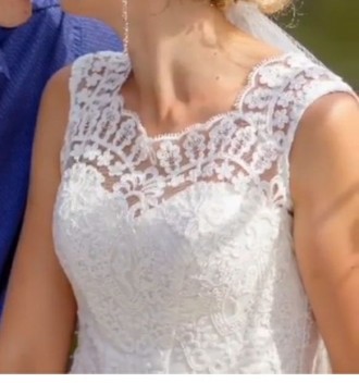 Продам свадебное платье, смотрится очень красиво и нежно, цвет айвори,на рост 17. . фото 3