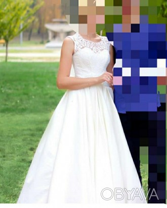 Продам свадебное платье, смотрится очень красиво и нежно, цвет айвори,на рост 17. . фото 1